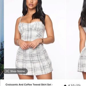 Fashion nova two piece skirt set